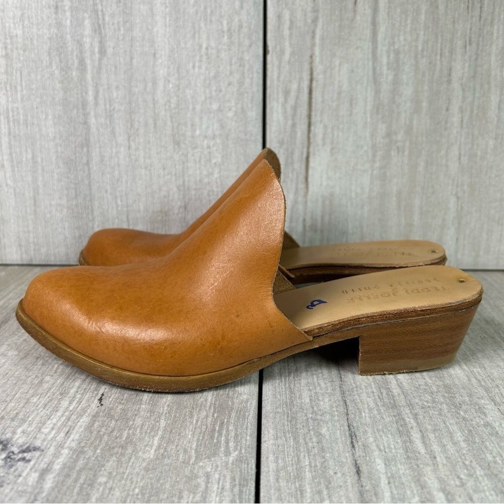 Sevilla Smith x Teddi Joelle Slip On Leather Handcrafted Mule Womens Size 5.5 35 - Picture 3 of 10